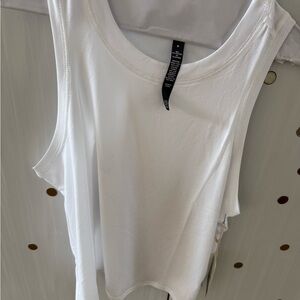 White Sleeveless Vuori Top